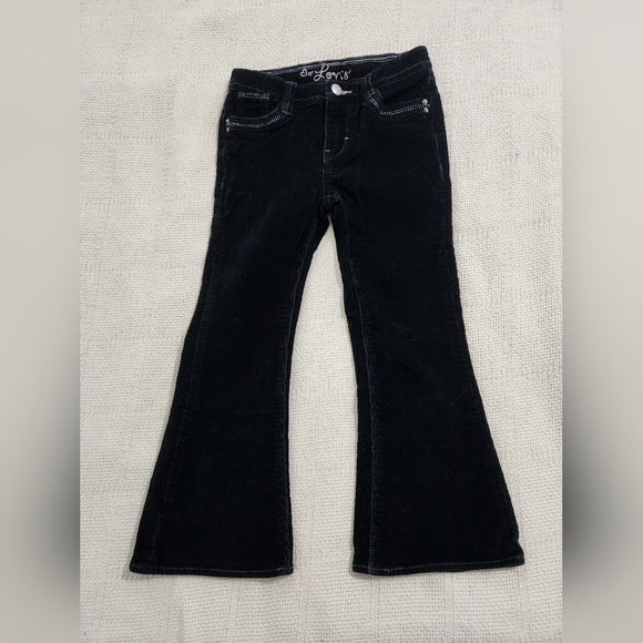 Levi's Fit and Flare Black Corduroy Pants Girls Size 5 - Picture 3 of 6